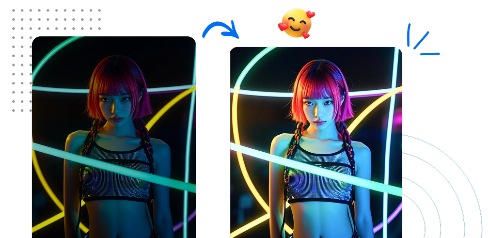 make a photo brighter online