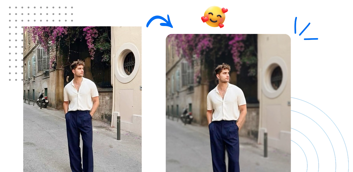 Blur background tool