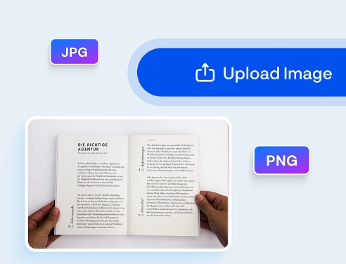 Upload photo with unwanted to be removed